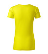 Дамска тениска от органичен памук в цвят лимон Native-1 снимка