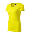 Дамска тениска от органичен памук в цвят лимон Native-2 снимка