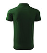 Тъмнозелена мъжка памучна блуза с яка Single-1 снимка