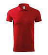 Червена мъжка памучна блуза с яка Single-0 снимка