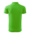 Зелена мъжка памучна блуза с яка Single-1 снимка