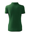 Зелена дамска блуза с яка Pique-1 снимка