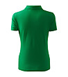 Дамска блуза в зелено с яка Pique-1 снимка