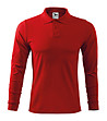 Червена мъжка памучна блуза с дълъг ръкав Single-0 снимка