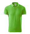 Светлозелена мъжка блуза с контрастни кантове Urban-0 снимка