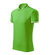Светлозелена мъжка блуза с контрастни кантове Urban-2 снимка