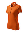 Оранжева дамска блуза с контрастни кантове Urban-2 снимка