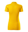 Памучна дамска жълта блуза с яка Single-1 снимка