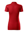 Памучна дамска червена блуза с яка Single-1 снимка