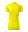 Памучна дамска жълта блуза с яка Single-1 снимка