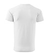 Мъжка памучна тениска в бяло Basic-1 снимка