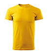 Мъжка памучна тениска в жълто Basic-0 снимка