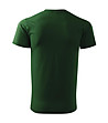 Мъжка памучна тениска в тъмнозелено Basic-1 снимка