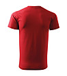 Мъжка памучна тениска в червено Basic-1 снимка