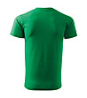 Мъжка памучна тениска в зелено Basic-1 снимка