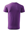 Мъжка памучна тениска в лилаво Basic-1 снимка