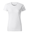 Дамска памучна тениска в бяло Basic-0 снимка