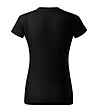 Дамска памучна тениска в черно Basic-1 снимка