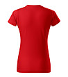 Дамска памучна тениска в червено Basic-1 снимка