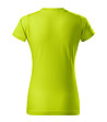 Дамска памучна тениска в цвят лайм Basic-1 снимка