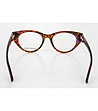 Дамски рамки за очила котешко око в кафяви нюанси и бордо Trudie-2 снимка