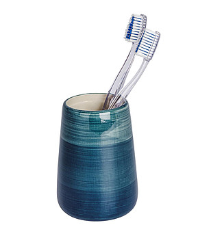 Керамична поставка за четки за зъби в цвят петрол Pottery снимка