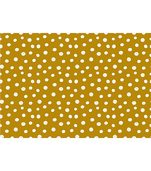 Постелка с принт White dots on Mustard 52х75 см снимка