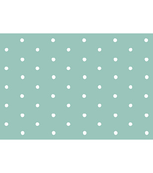 Постелка с принт Dots on turquoise 52х75 см снимка