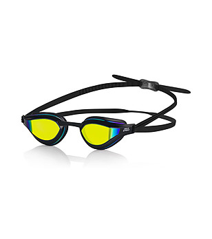 Очила за плуване в черно с огледални лещи Rapid снимка