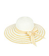 Дамска лятна шапка в бяло и бежово Berdina-0 снимка