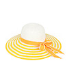 Дамска лятна шапка в бяло и жълто Berdina-0 снимка