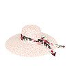 Дамска шапка в меланж на бяло и цвят праскова Carian-0 снимка