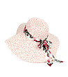 Дамска шапка в меланж на бяло и цвят праскова Carian-2 снимка