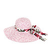 Дамска шапка в меланж на бяло и розово Carian-0 снимка