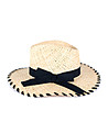 Дамска шапка федора в бежово и черно Felipa-2 снимка