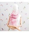 Розов дамски шал от бамбукови влакна и коприна-1 снимка
