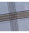 Дамски сив шал от вълна и коприна с принт на каре Melisa-2 снимка