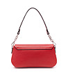 Червена кожена дамска чанта за рамо Eliza-1 снимка