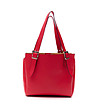 Червена кожена дамска чанта Grace-2 снимка