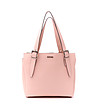 Розова кожена дамска чанта Grace-0 снимка