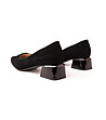 Черни дамски обувки от естествена кожа Velma-3 снимка