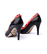Дамски обувки в черно и червено със златисти детайли Sevilla-1 снимка