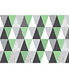 Постелка с принт Shapes in green 52х75 см-0 снимка