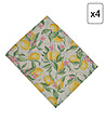 Комплект от 4 бр. текстилни салфетки с принт лимони Adel-0 снимка