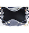 Дамска кожена чанта в тъмносиньо Sandra-3 снимка