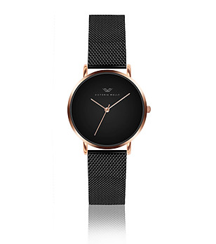 Дамски часовник в черно и розовозлатисто Gracie снимка