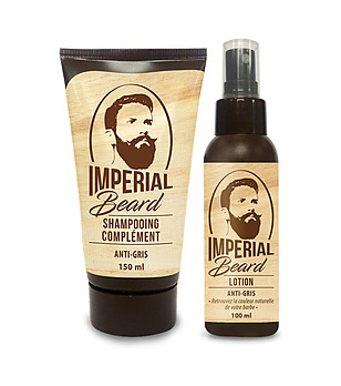 Комплект от лосион и шампоан за брада против посивяване снимка