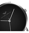 Дамски часовник в черно и сребристо Amelia -2 снимка