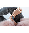 Розовозлатист дамски часовник с черен циферблат Gracie-1 снимка