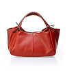 Червена дамска кожена чанта Ina-0 снимка